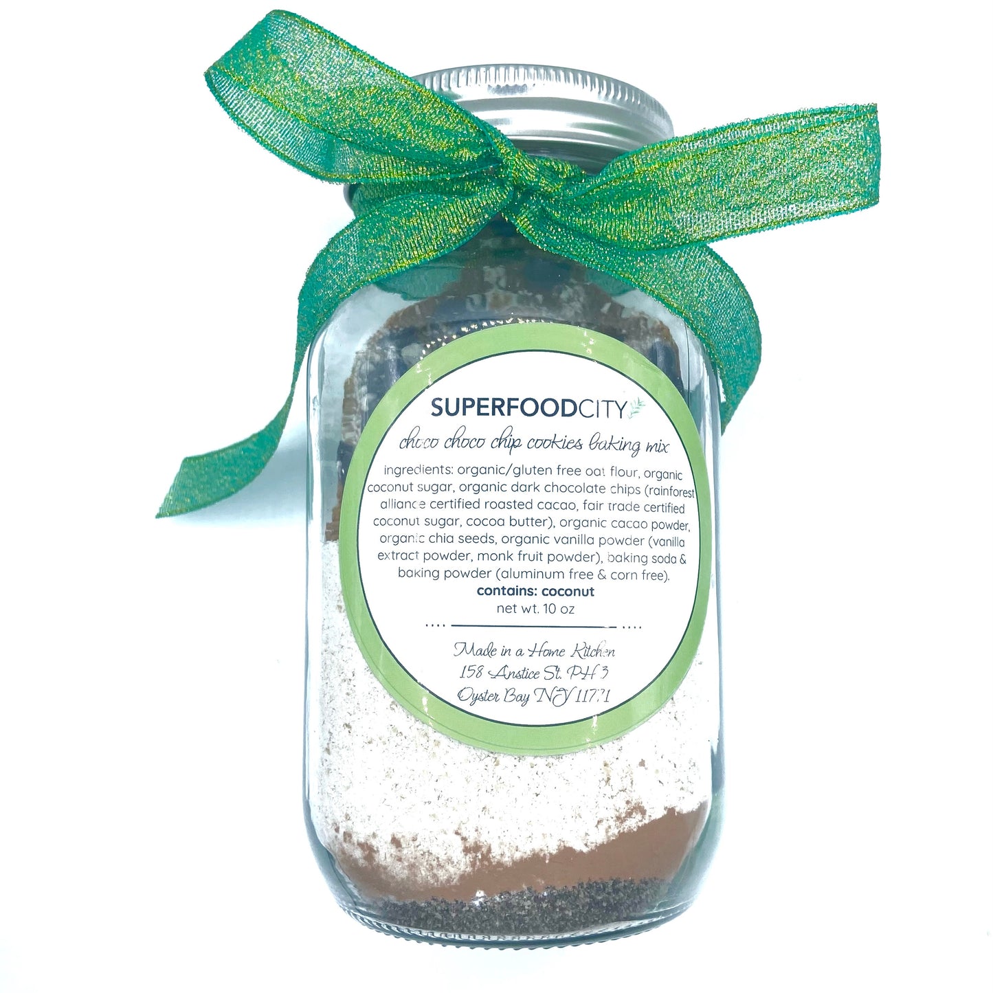 superfood cookies baking mix in mason jar