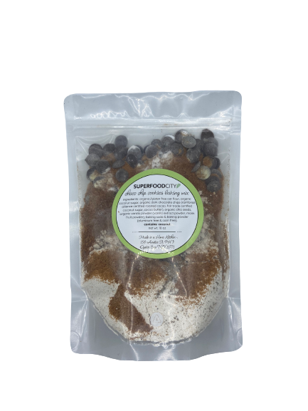 superfood cookies baking mix in plantbased pouch