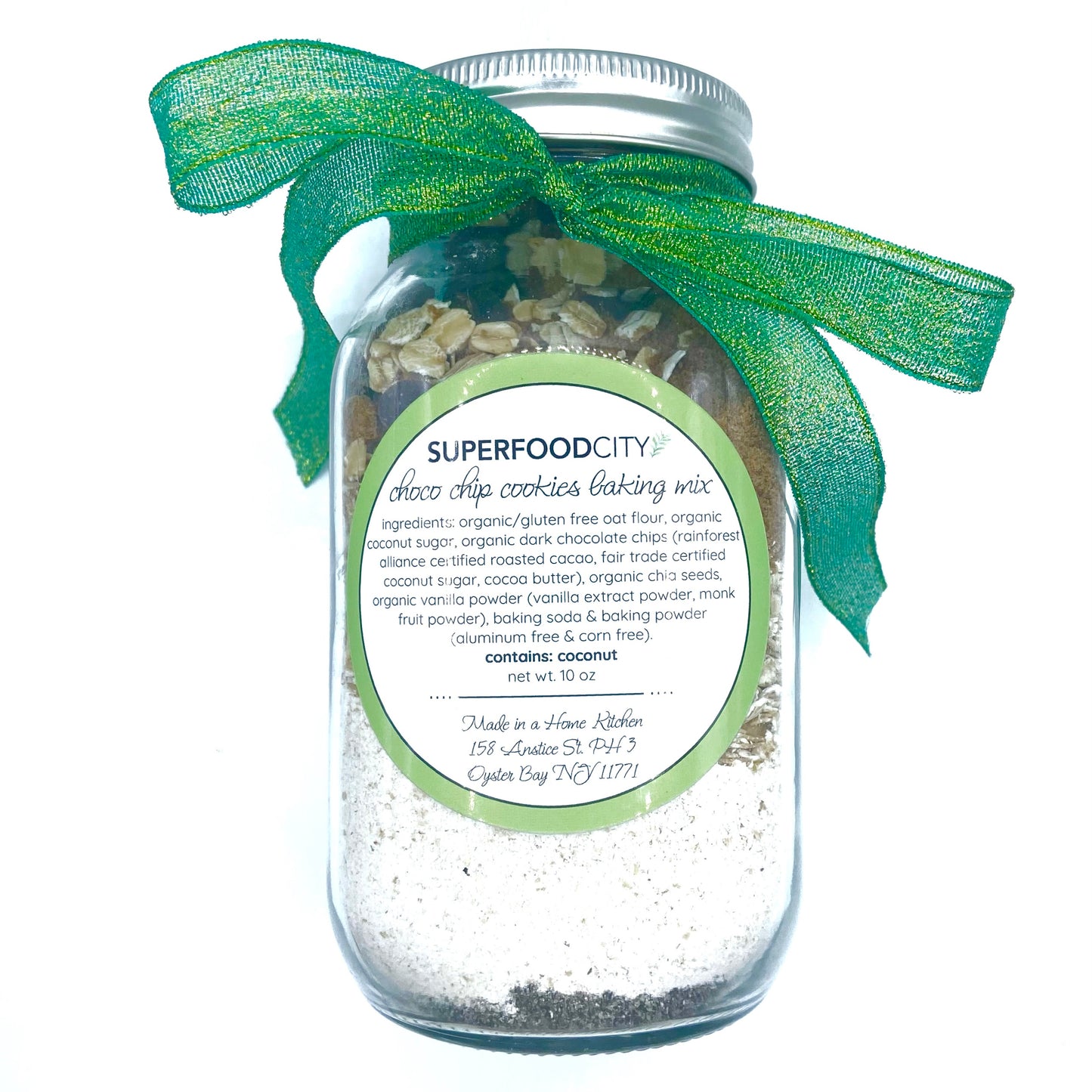 superfood cookies baking mix in mason jar