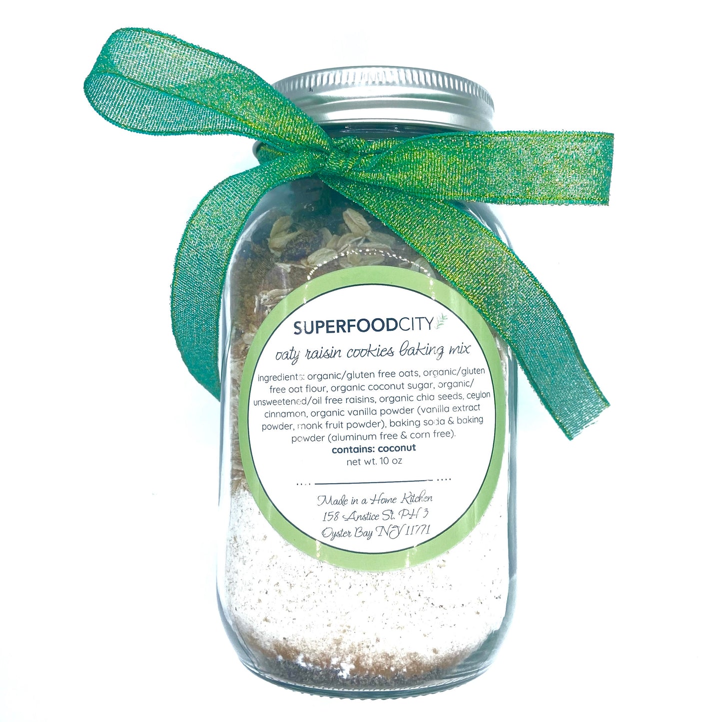 superfood cookies baking mix in mason jar